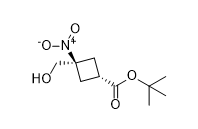 tert-butyl (1r,3r)-3-(hydroxymethyl)-3-nitrocyclobutane-1-carboxylate