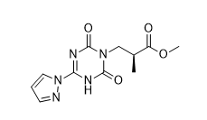 methyl (S)-3-(2,6-dioxo-4-(1H-pyrazol-1-yl)-3,6-dihydro-1,3,5-triazin-1(2H)-yl)-2-methylpropanoate