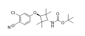 tert-butyl ((1R,3R)-3-(3-chloro-4-cyanophenoxy)-2,2,4-trimethylcyclobutyl)carbamate