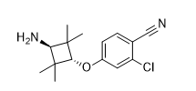 2-chloro-4-[trans-3-amino-2,2,4,4-tetramethylcyclobutoxy]benzonitrile