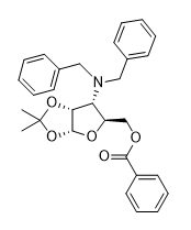 ((3aR,5S,6R,6aR)-6-(dibenzylamino)-2,2-dimethyltetrahydrofuro[2,3-d][1,3]dioxol-5-yl)methyl benzoate