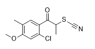 1-(2-chloro-4-methoxy-5-methylphenyl)-2-thiocyanatopropan-1-one
