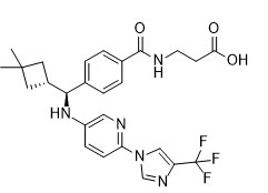 N-[4-[(S)-(3,3-Dimethylcyclobutyl)[[6-[4-(trifluoromethyl)-1H-imidazol-1-yl]-3-pyridinyl]amino]methyl]benzoyl]-β-alanine