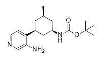 1,1-Dimethylethyl N-[(1R,3S,5R)-3-(3-amino-4-pyridinyl)-5-methylcyclohexyl]carbamate