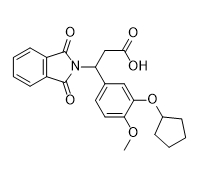 3-(3-(cyclopentyloxy)-4-methoxyphenyl)-3-(1,3-dioxoisoindolin-2-yl)propanoic acid