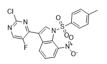1H-Indole, 3-(2-chloro-5-fluoro-4-pyrimidinyl)-1-[(4-methylphenyl)sulfonyl]-7-nitro-