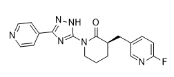 (R)-3-((6-fluoropyridin-3-yl)methyl)-1-(3-(pyridin-4-yl)-1H-1,2,4-triazol-5-yl)piperidin-2-one