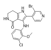 2-(3-bromopyridin-4-yl)-3-((3-chloro-2-methoxyphenyl)amino)-1,5,6,7-tetrahydro-4H-pyrrolo[3,2-c]pyridin-4-one