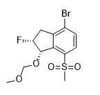 (1S,2R)-4-bromo-2-fluoro-1-(methoxymethoxy)-7-(methylsulfonyl)-2,3-dihydro-1H-indene