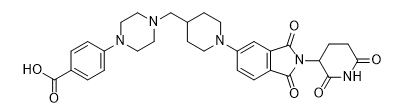4-(4-((1-(2-(2,6-dioxopiperidin-3-yl)-1,3-dioxoisoindolin-5-yl)piperidin-4-yl)methyl)piperazin-1-yl)benzoic acid