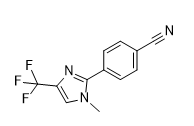 4-(1-methyl-4-(trifluoromethyl)-1H-imidazol-2-yl)benzonitrile