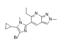 5-(4-bromo-5-cyclopropyl-1-methyl-1H-imidazol-2-yl)-6-ethyl-2-methyl-2H-pyrazolo[3,4-b]pyridine